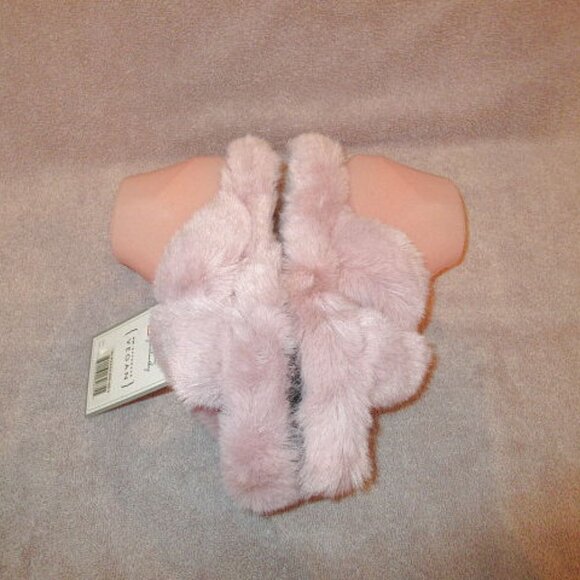 Cozy Plush Boudoir Slippers Size 9.5 40 Slip On Slide Coquette Soft Girl NWT - Picture 4 of 9